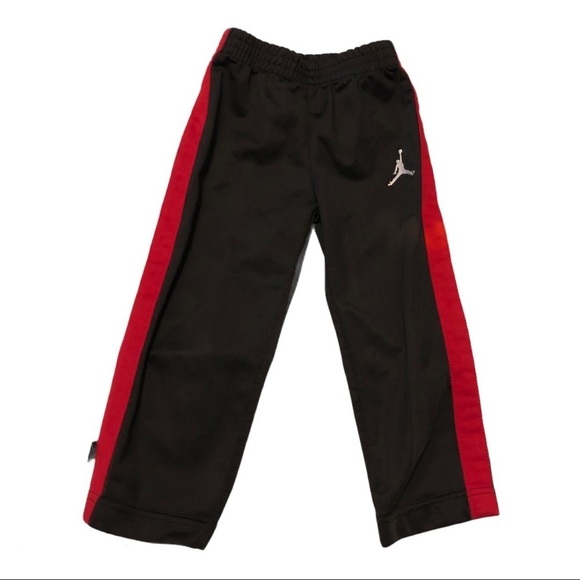 Jordan Black & Red Sweatpants - Picture 1 of 3